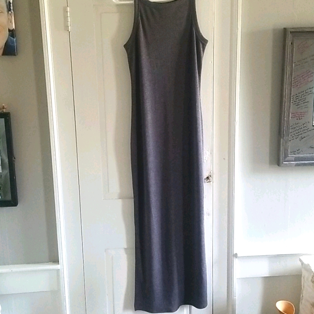 Ribbed Maxi Tank Dress